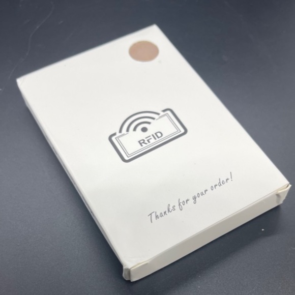 Slim Brown Yellow Men's Mini Pop Up RFID Leather Wallet Brand New - Picture 5 of 5